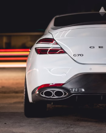 2022+ Genesis G70 3.3T Quad Exhaust Tip Inserts – Bolt-On Stainless Steel OEM Upgrade