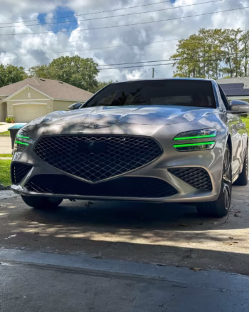 2022+ Genesis G70 Green DRL Boards – Daytime Running Light Color Upgrade Kit - Image 4