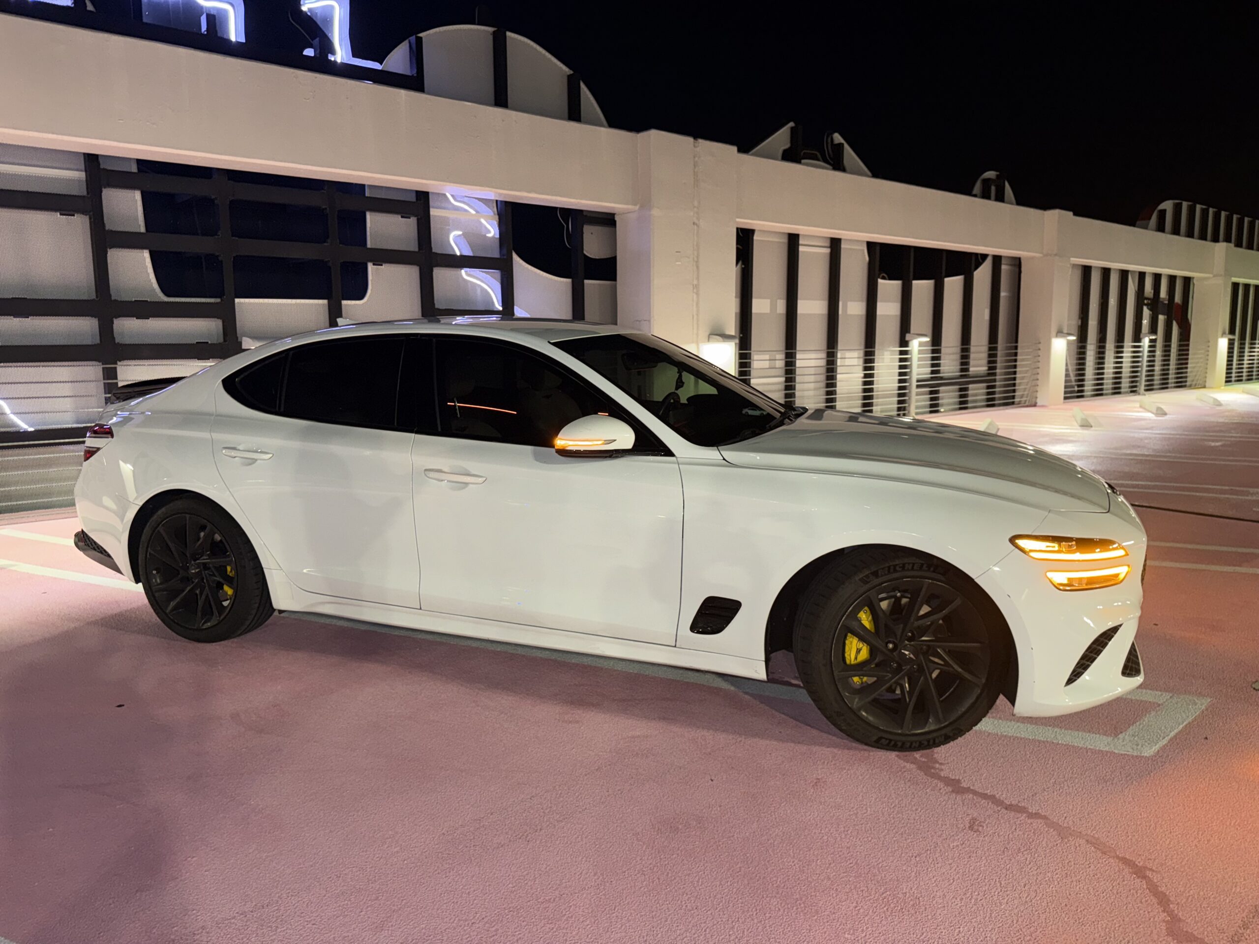 2022 Genesis G70 2.0T with PLUGNPLAYCUSTOMS amber DRLs