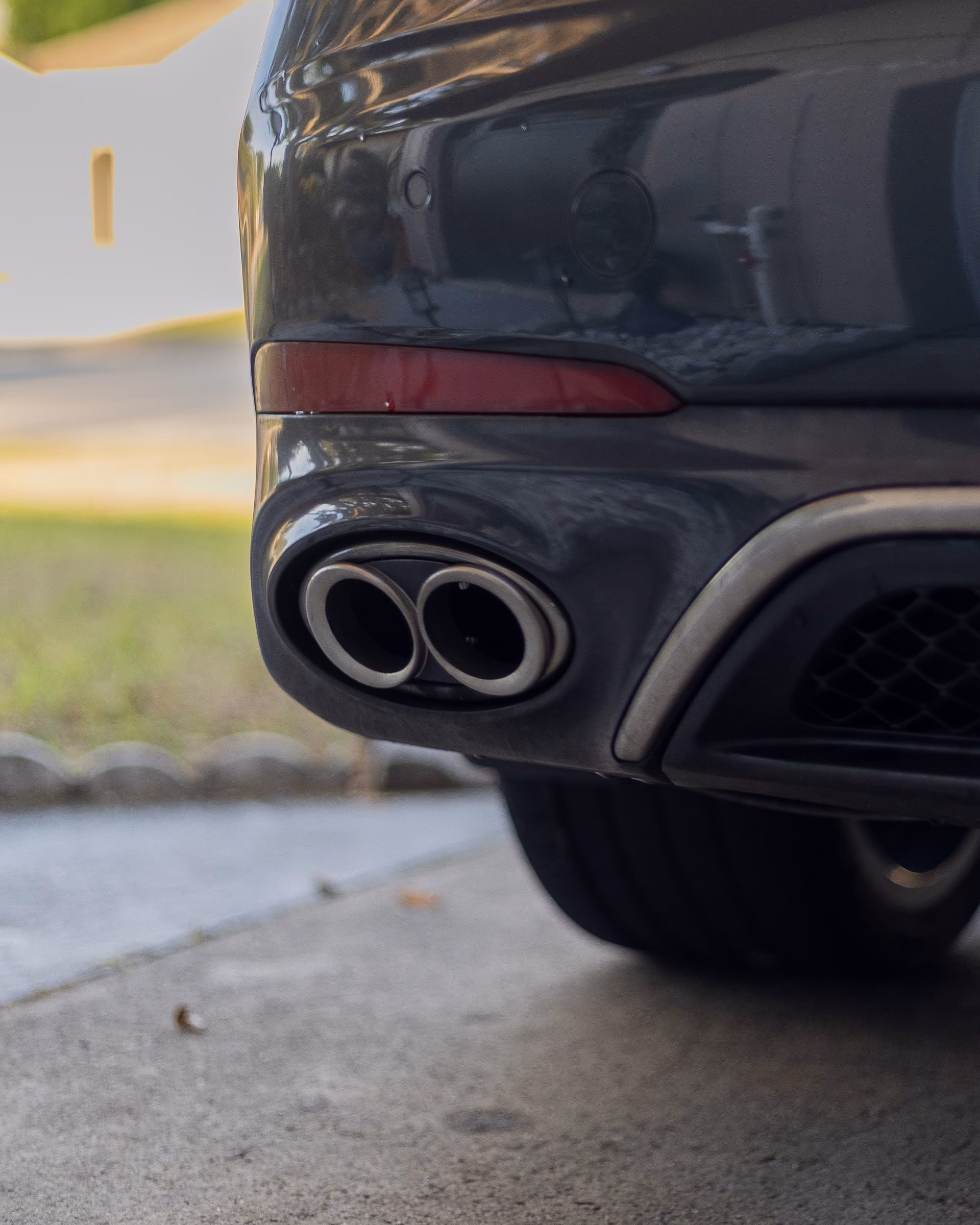 2019–2021 Genesis G70 3.3T Quad Exhaust Tip Inserts – Bolt-On Stainless Steel OEM+ Upgrade - Image 5
