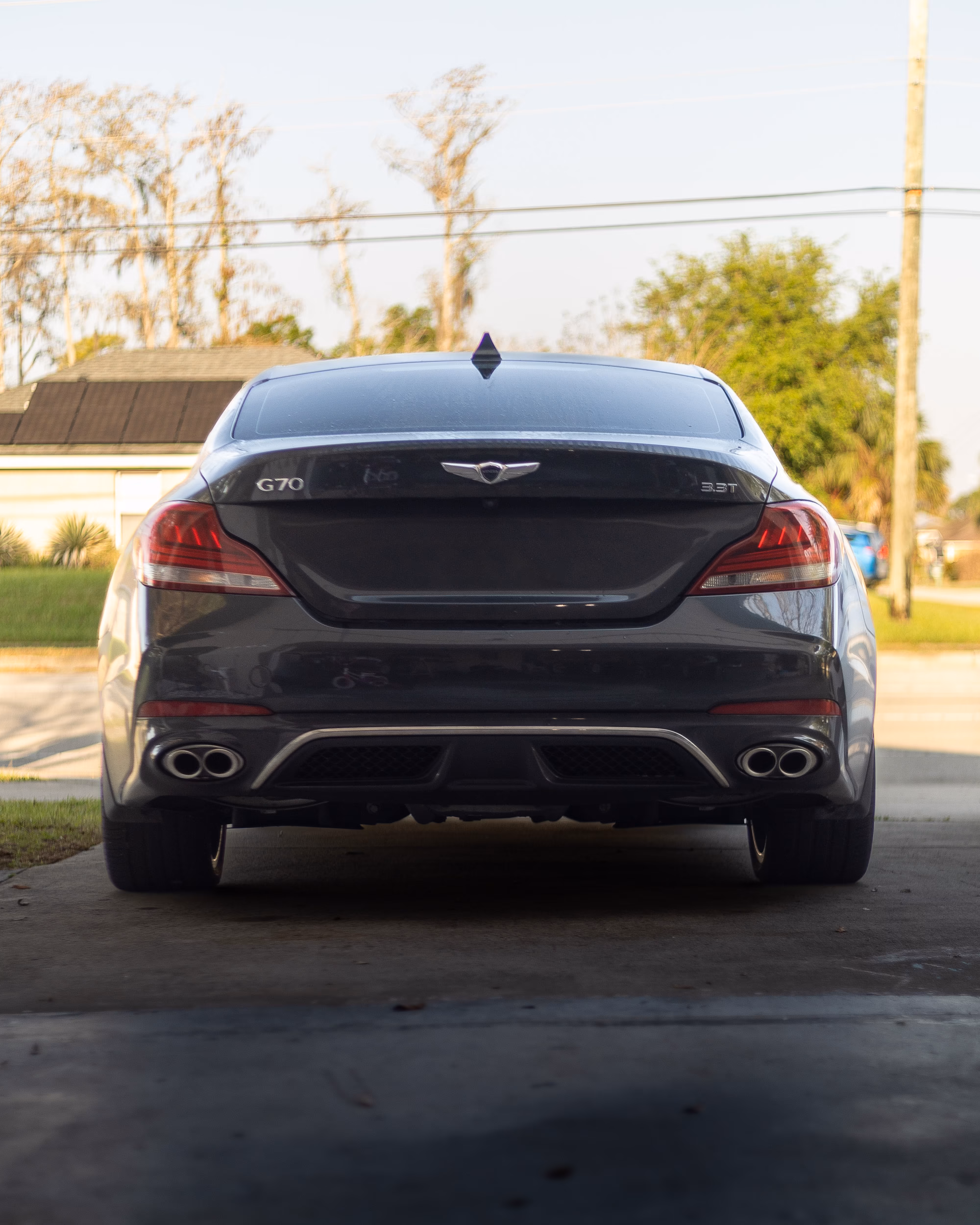 2019–2021 Genesis G70 3.3T Quad Exhaust Tip Inserts – Bolt-On Stainless Steel OEM+ Upgrade - Image 3
